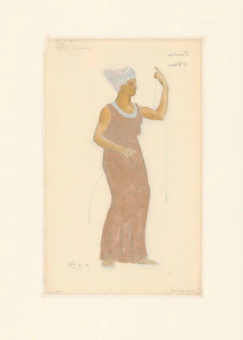 Penelope Maquette De Costume Alcandre Troisieme Fileuse Cecile Rex Ou Alice Gauthier Wall Art by Henri-Gabriel Ibels - High-Resolution Digital Print