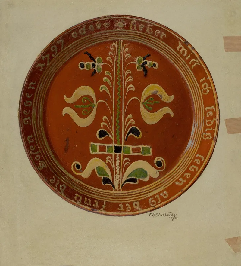 Pennsylvania German Plate 2