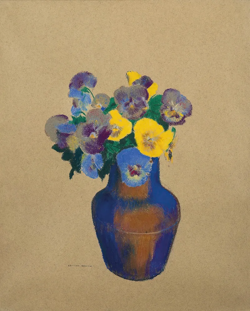 Pensees Wall Art by Odilon Redon - High-Resolution Digital Print