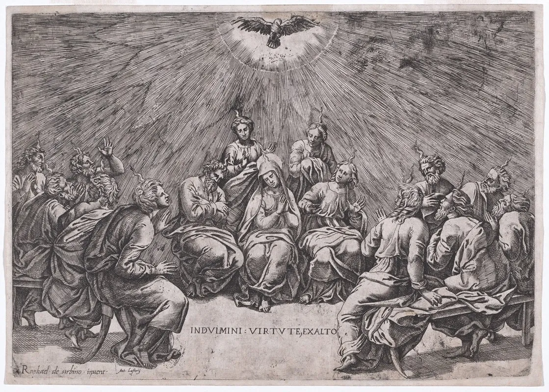Pentecost Wall Art by Gian Jacopo Caraglio - High-Resolution Digital Print
