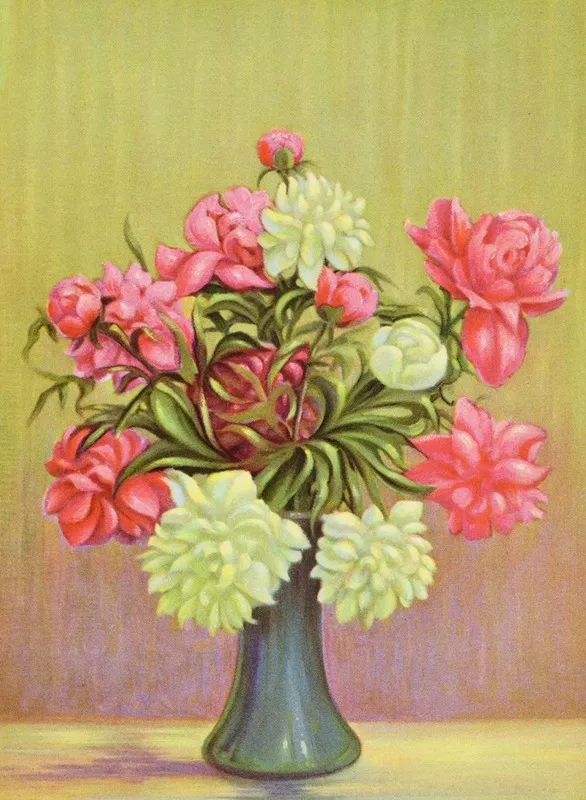 Peony 3 Wall Art by Lafayette F. Cargill - High-Resolution Digital Print