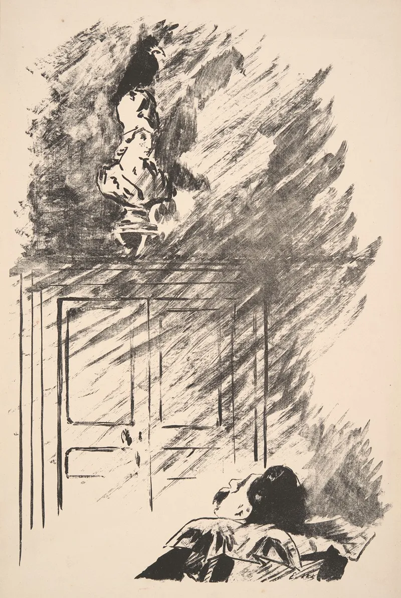 Perched Upon A Bust Of Pallas