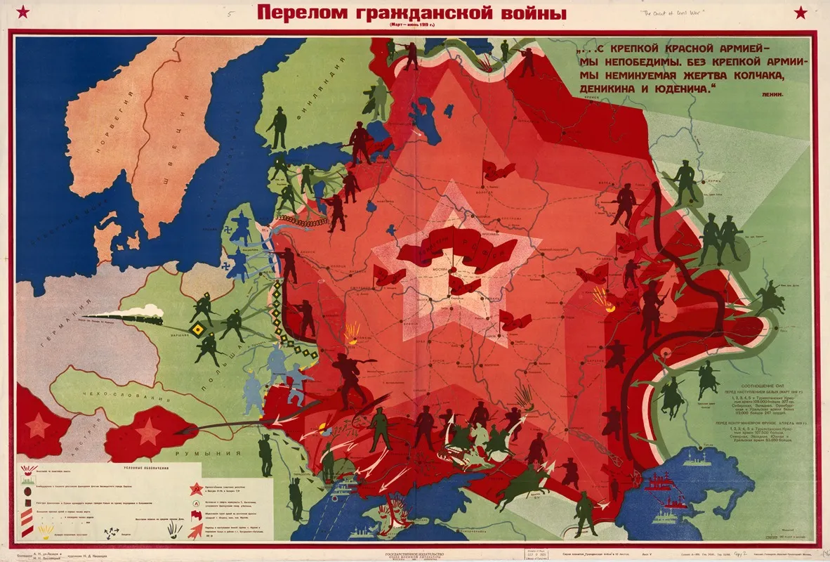 Perelom Grazhdanskoi Voiny Wall Art by Aleksandr Nikolaevich De-Lazari - High-Resolution Digital Print
