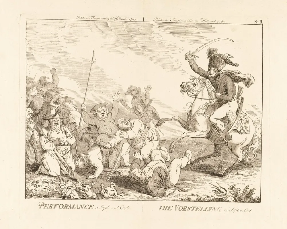 Performance In Sept And Oct Wall Art by Johann Heinrich Ramberg - High-Resolution Digital Print