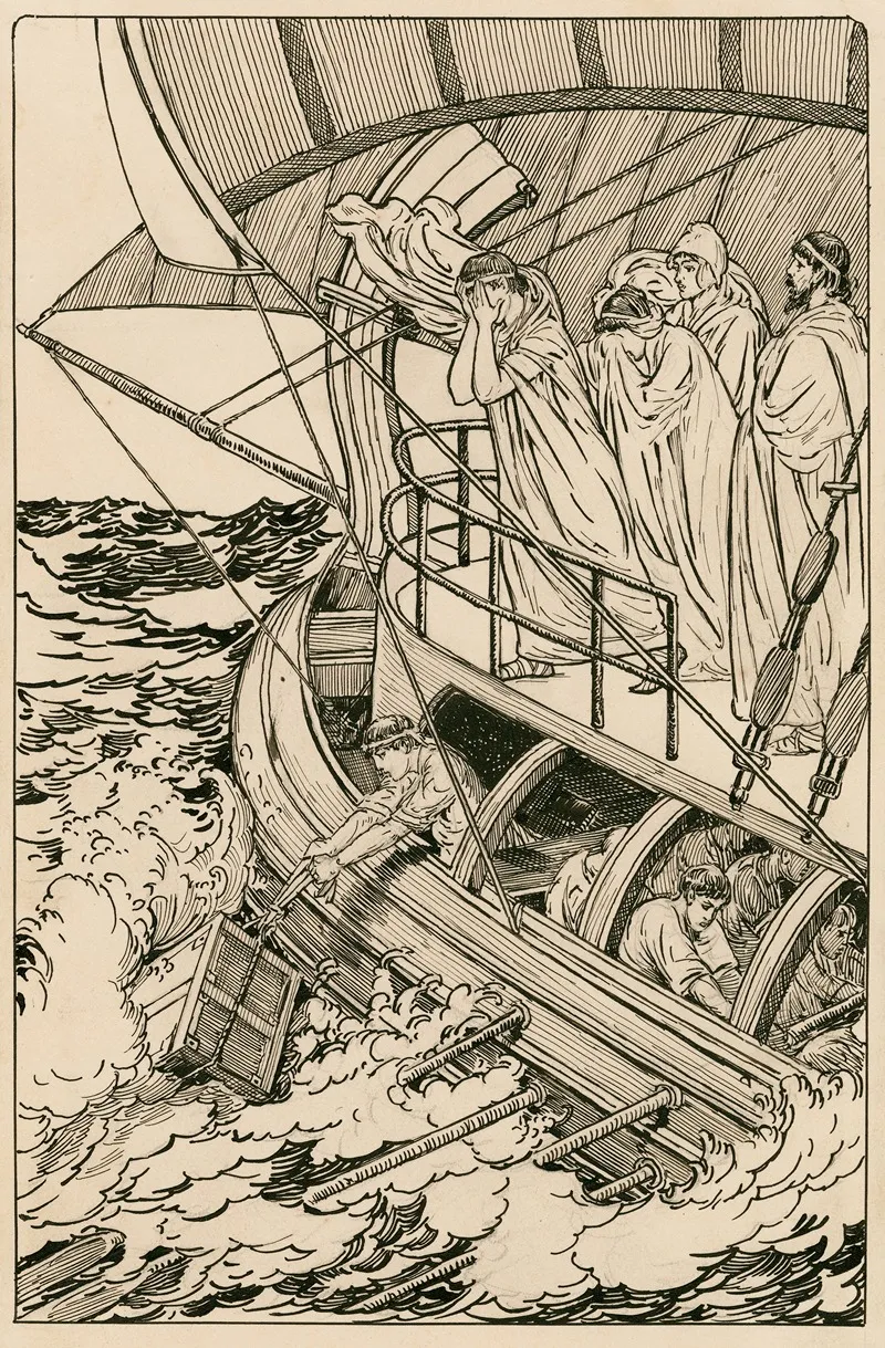 Pericles Prince Of Tyre As They Cast The Queen Overboard