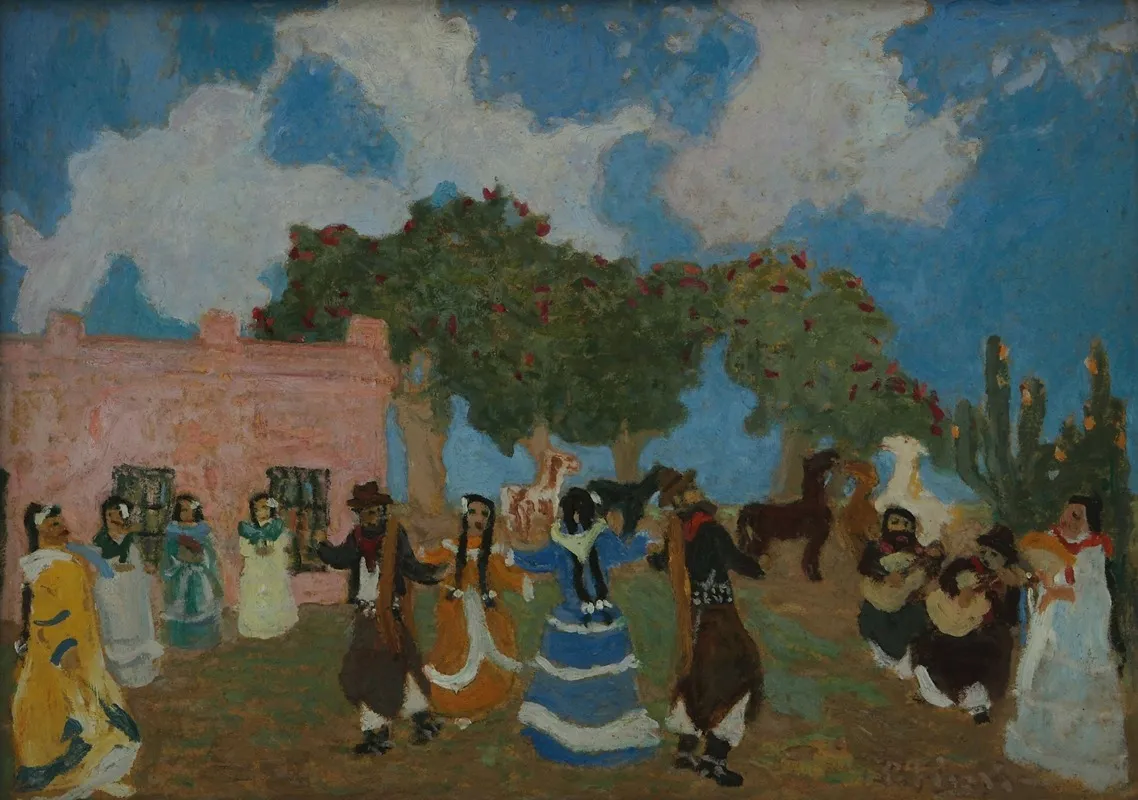 Pericon 3 Wall Art by Pedro Figari - High-Resolution Digital Print