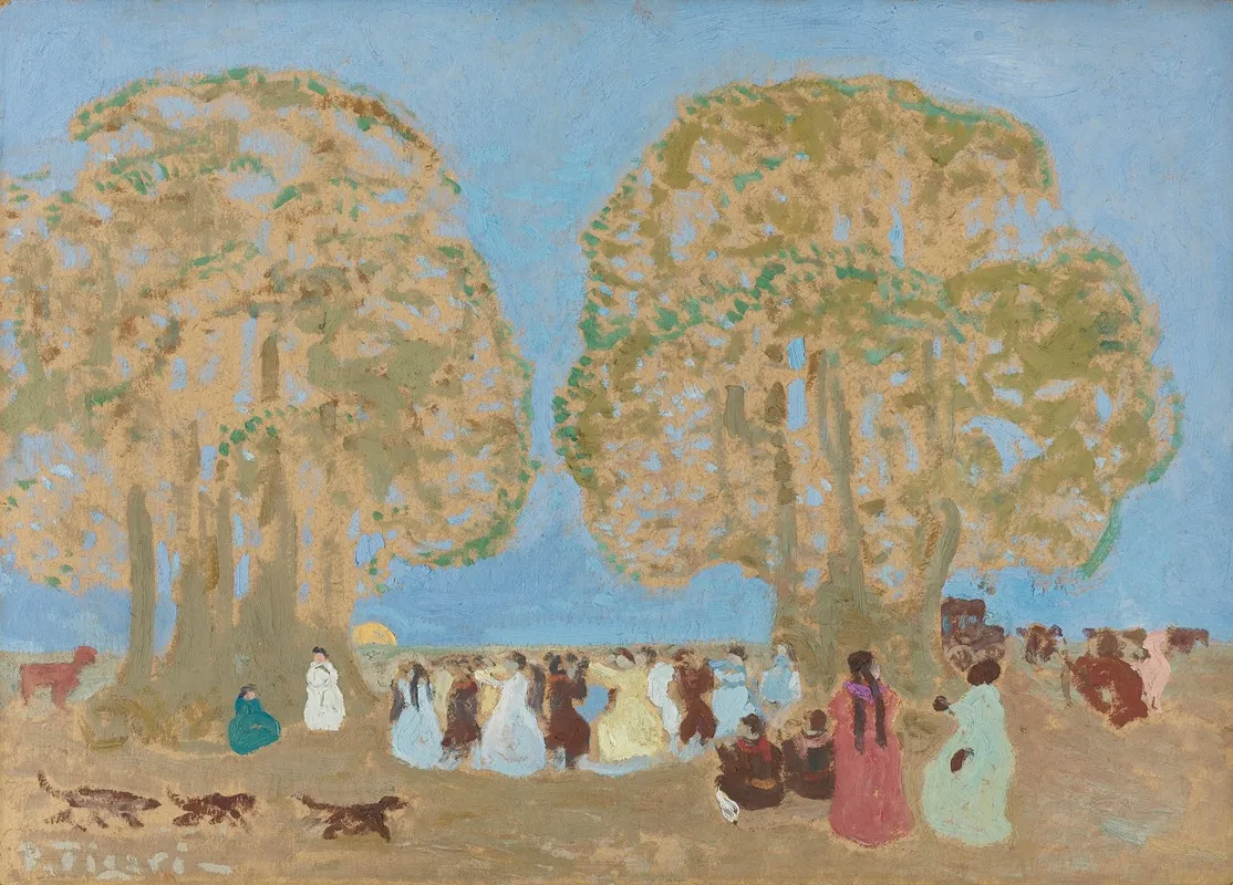 Pericon Wall Art by Pedro Figari - High-Resolution Digital Print