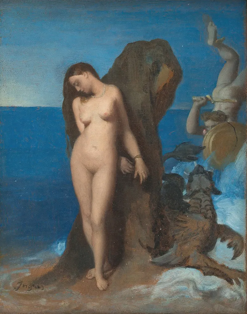 Perseus And Andromeda 8 Wall Art by Jean Auguste Dominique Ingres - High-Resolution Digital Print
