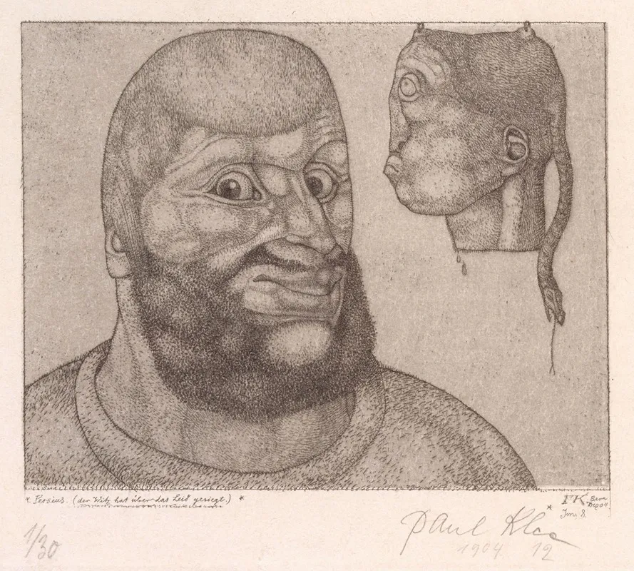 Perseus Wall Art by Paul Klee - High-Resolution Digital Print