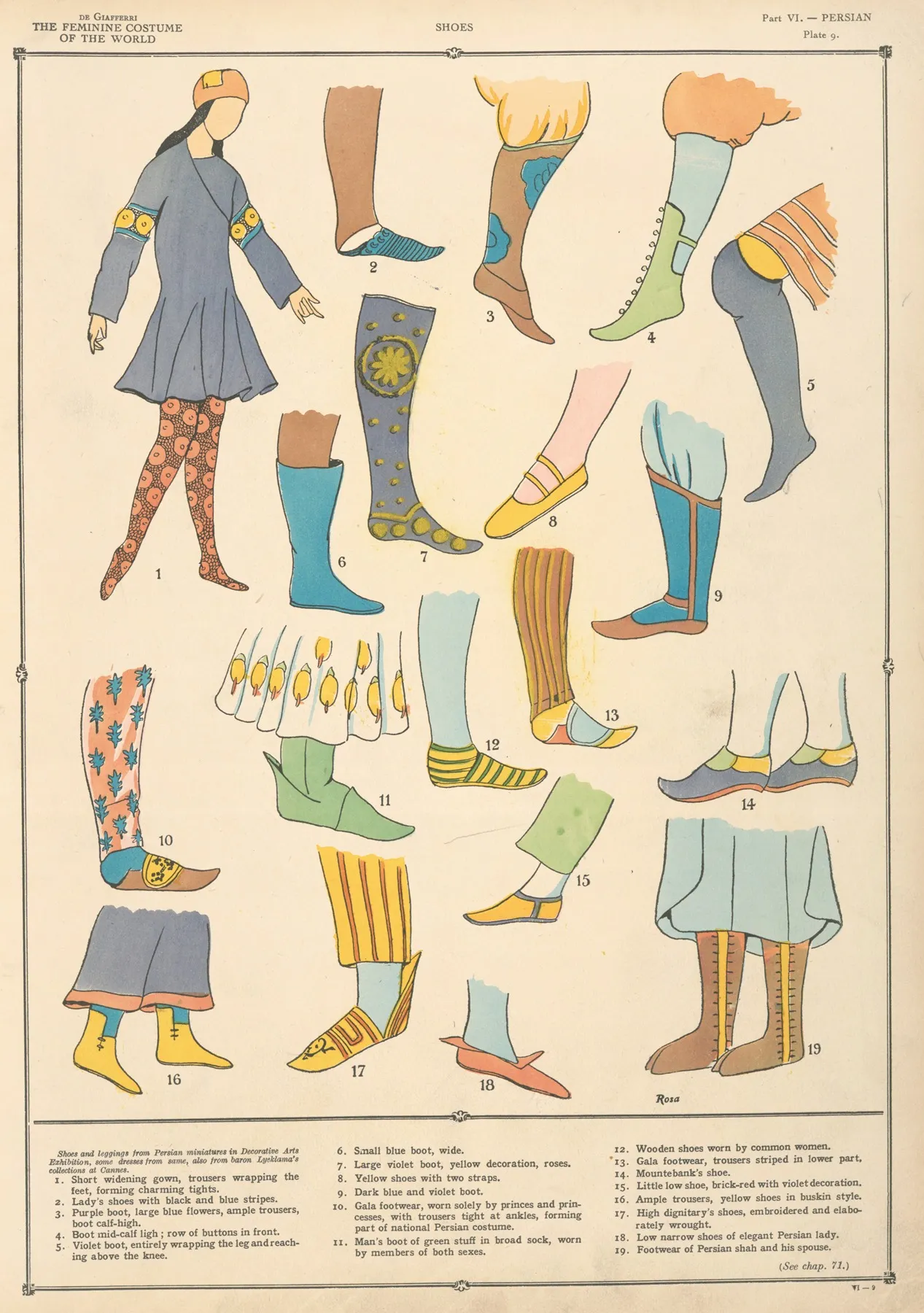 Persian Shoes Wall Art by Paul Louis de Giafferri - High-Resolution Digital Print