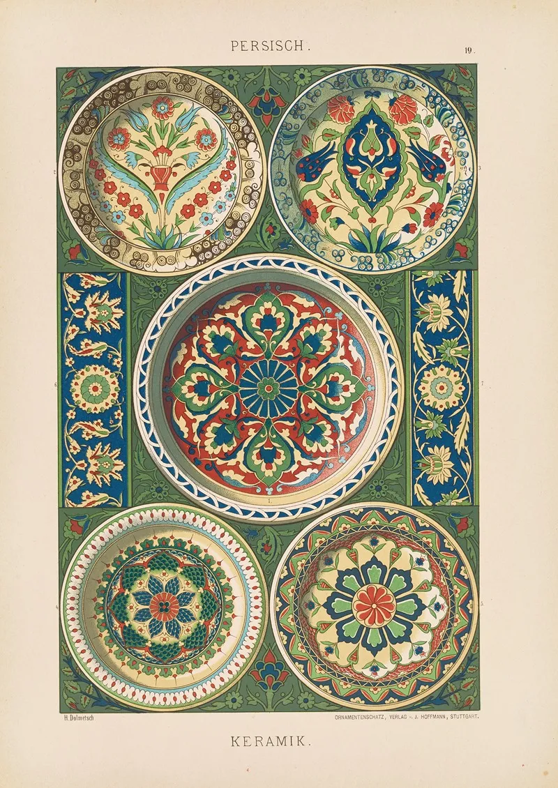 Persisch Keramik Wall Art by Heinrich Dolmetsch - High-Resolution Digital Print