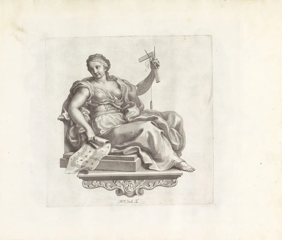 Personificatie Van De Bouwkunst Wall Art by Robert van Audenaerde - High-Resolution Digital Print