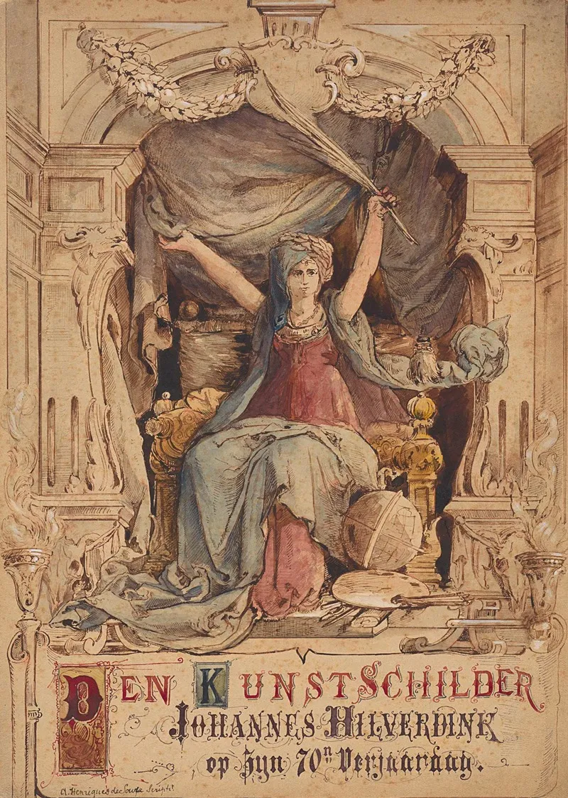 Personificatie Van De Schilderkunst Wall Art by Abraham Henriques de Souza - High-Resolution Digital Print