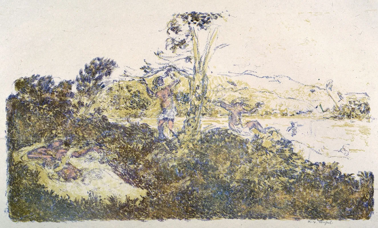 Personnages Au Bord De La Mer