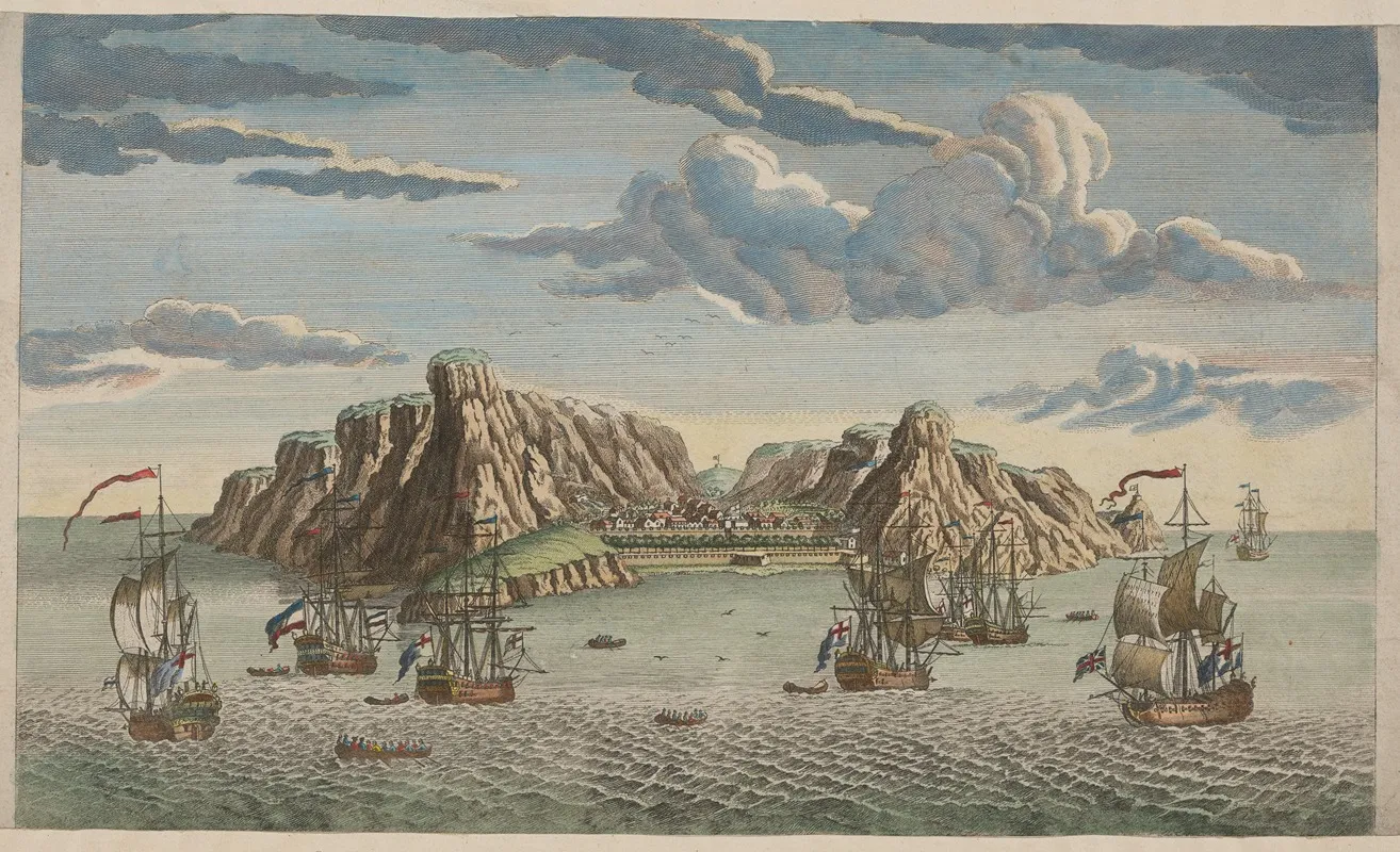 Perspective View Of St Helens Island And The English East India Company