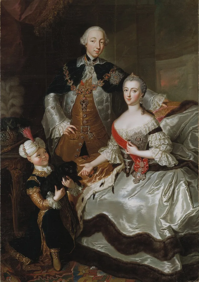 Peter Iii And Catherine Ii Of Russia Wall Art by Anna Rosina de Gasc - High-Resolution Digital Print