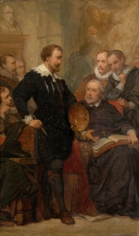 Peter Paul Rubens In His Studio