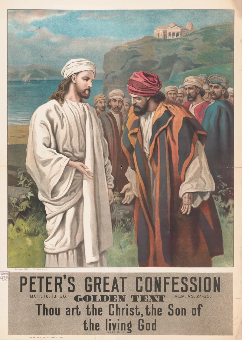 Peters Great Confession 2 Wall Art by Providence Lith. Co - High-Resolution Digital Print