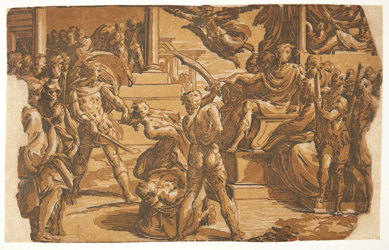 Peters Og Paulus Martyrium 1 Wall Art by Antonio da Trento - High-Resolution Digital Print