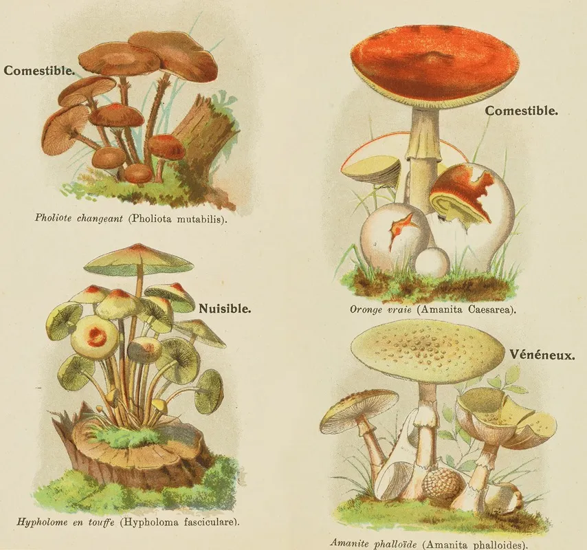 Petit Atlas Des Champignons Pl 9 Wall Art by Delachaux & Niestlé - High-Resolution Digital Print