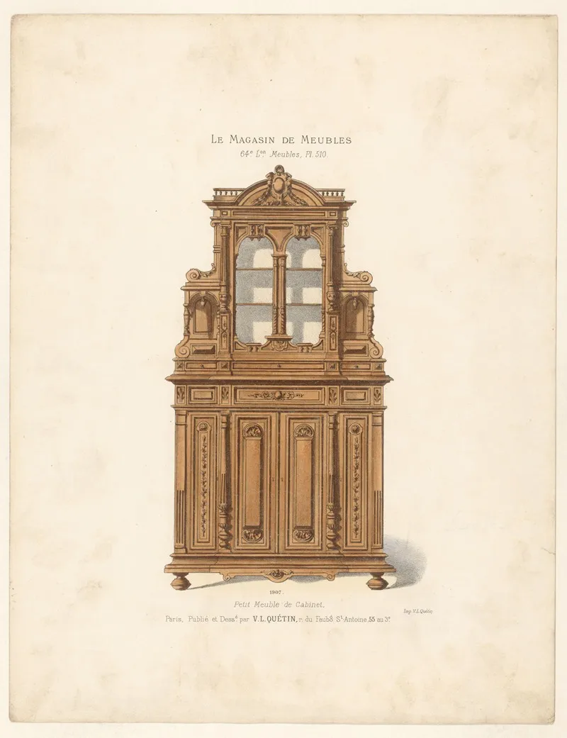 Petit Meuble De Cabinet Wall Art by Victor Léon Michel Quétin - High-Resolution Digital Print