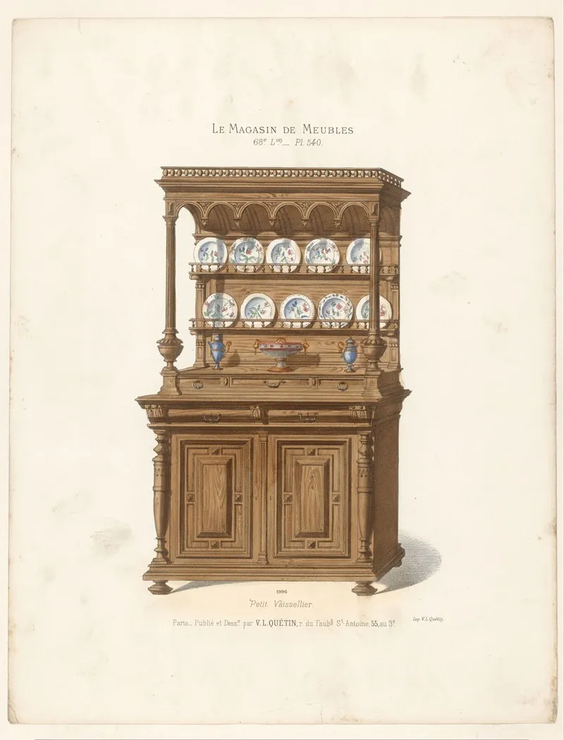 Petit Vaissellier Wall Art by Victor Léon Michel Quétin - High-Resolution Digital Print