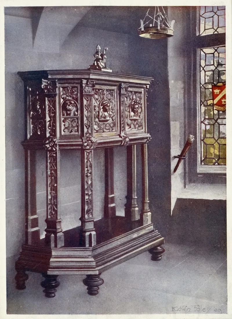 Petite Credence Francois I Musee De Cluny Paris Ca 1520 Wall Art by Edwin Foley - High-Resolution Digital Print
