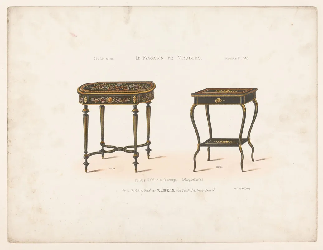 Petites Tables A Ouvrage Wall Art by Victor Léon Michel Quétin - High-Resolution Digital Print