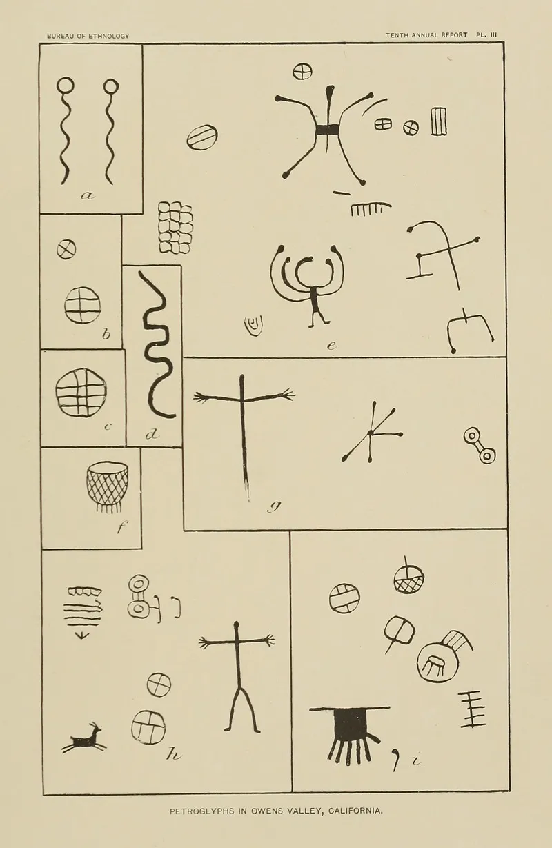 Petroglyphs In Owens Valley California 3 Wall Art by Garrick Mallery - High-Resolution Digital Print