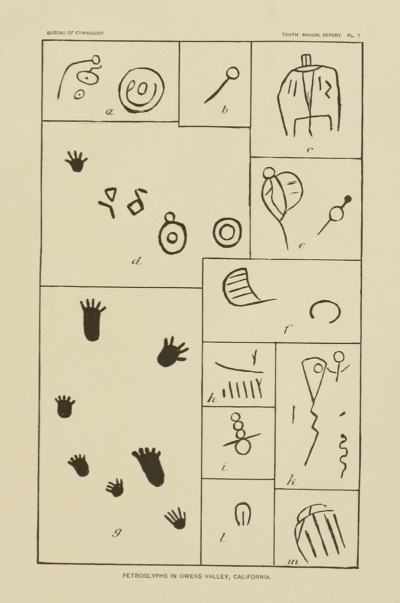 Petroglyphs In Owens Valley California Wall Art by Garrick Mallery - High-Resolution Digital Print