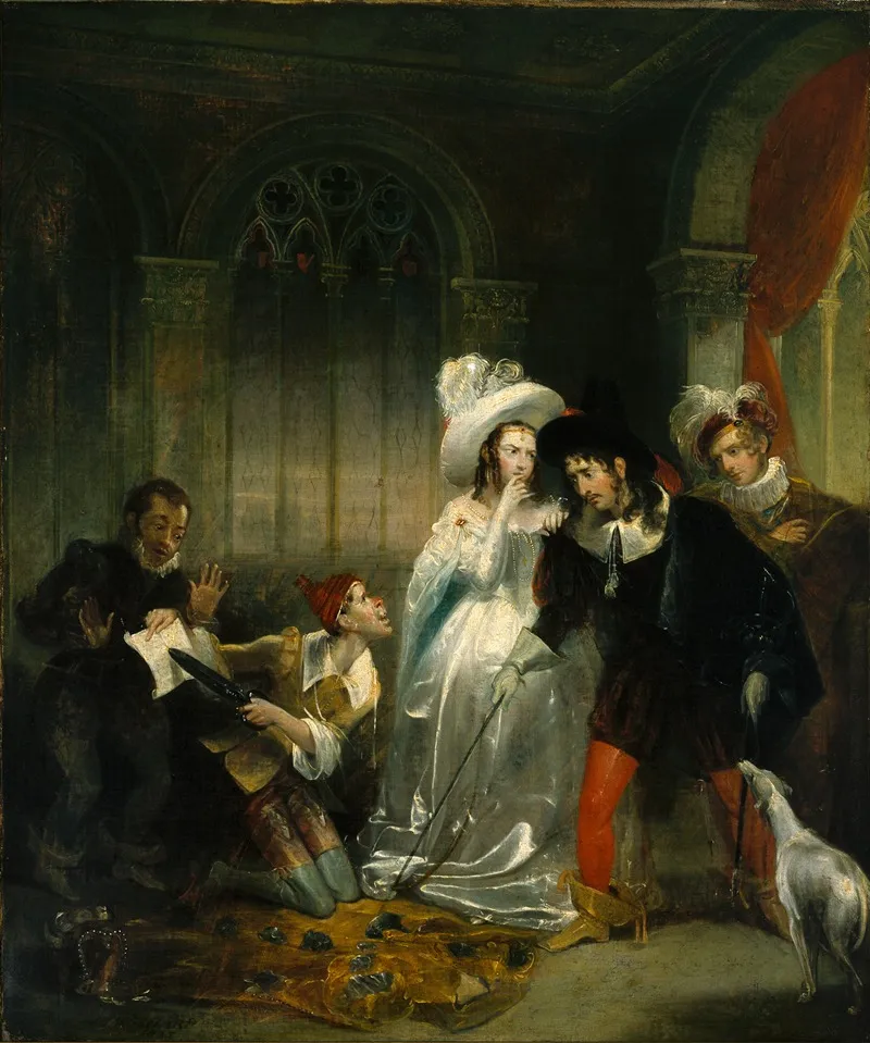Petruchio And The Tailor Wall Art by Michael William Sharp - High-Resolution Digital Print