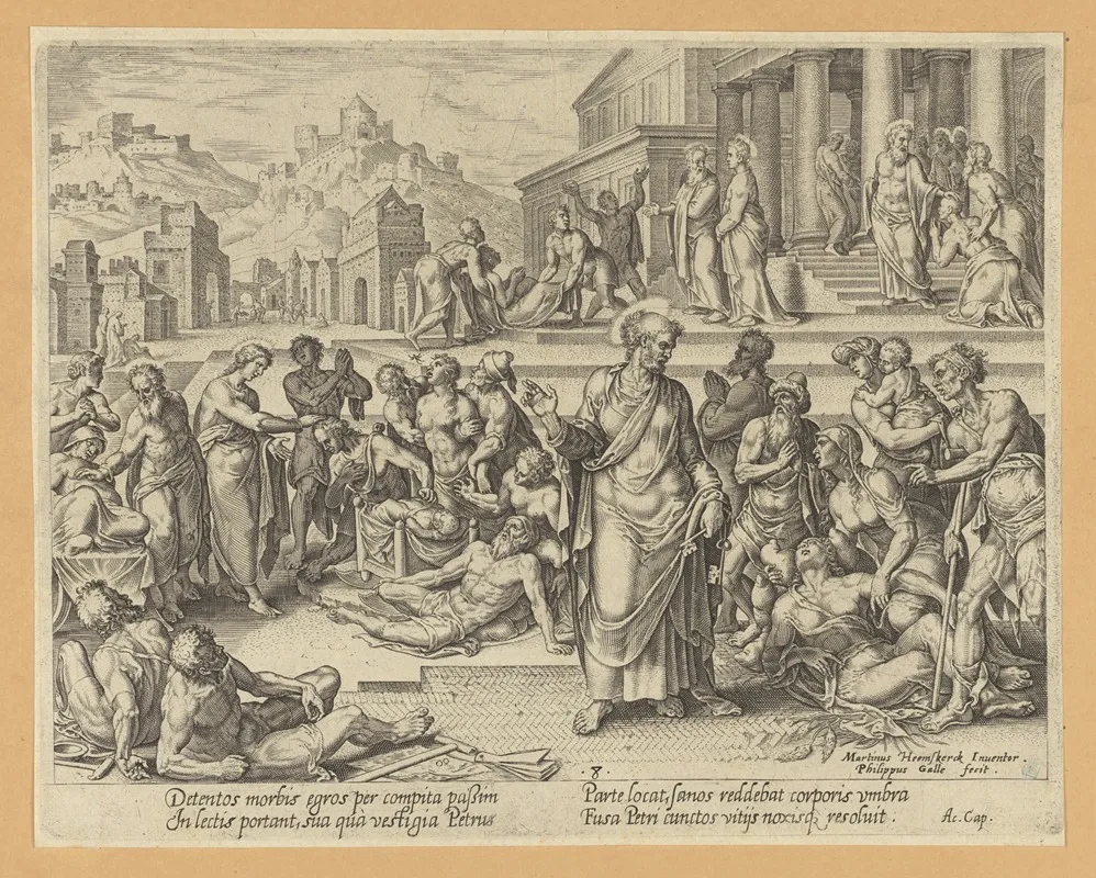 Petrus Healing The Sick With His Shadow