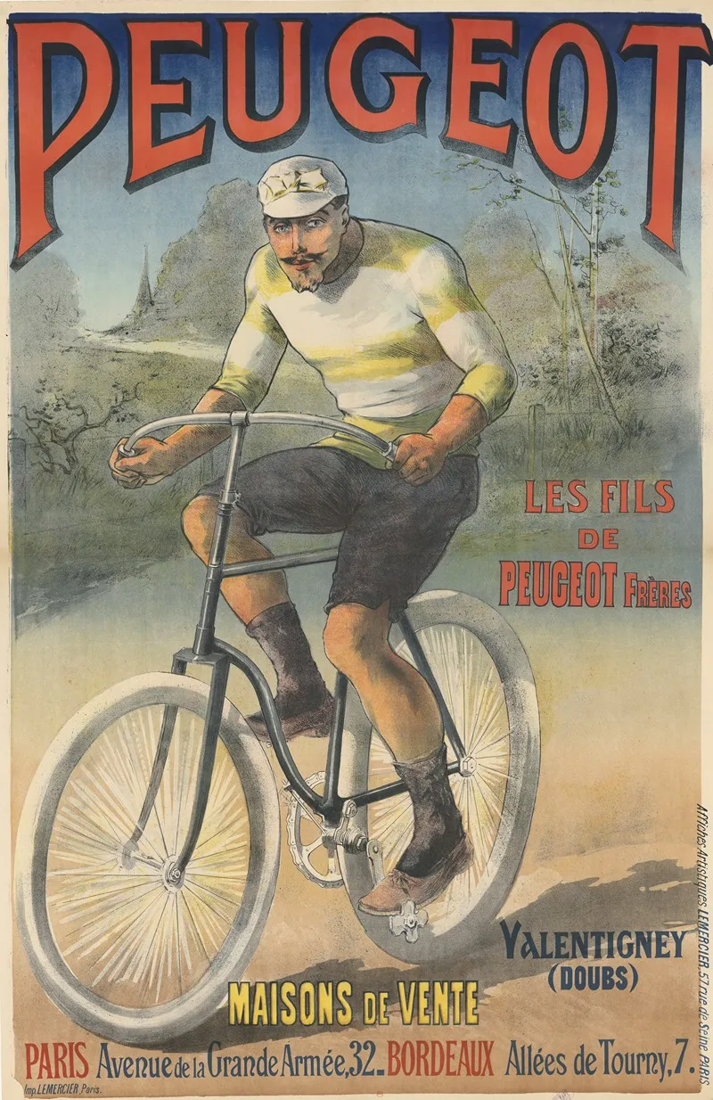 Peugeot Les Fils De Peugeot Freres Valentigney Doubs Wall Art by Anonymous - High-Resolution Digital Print