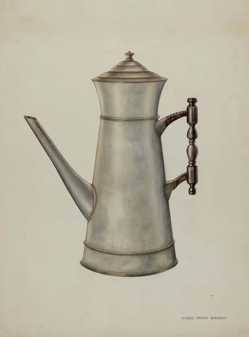 Pewter Coffee Pot 13