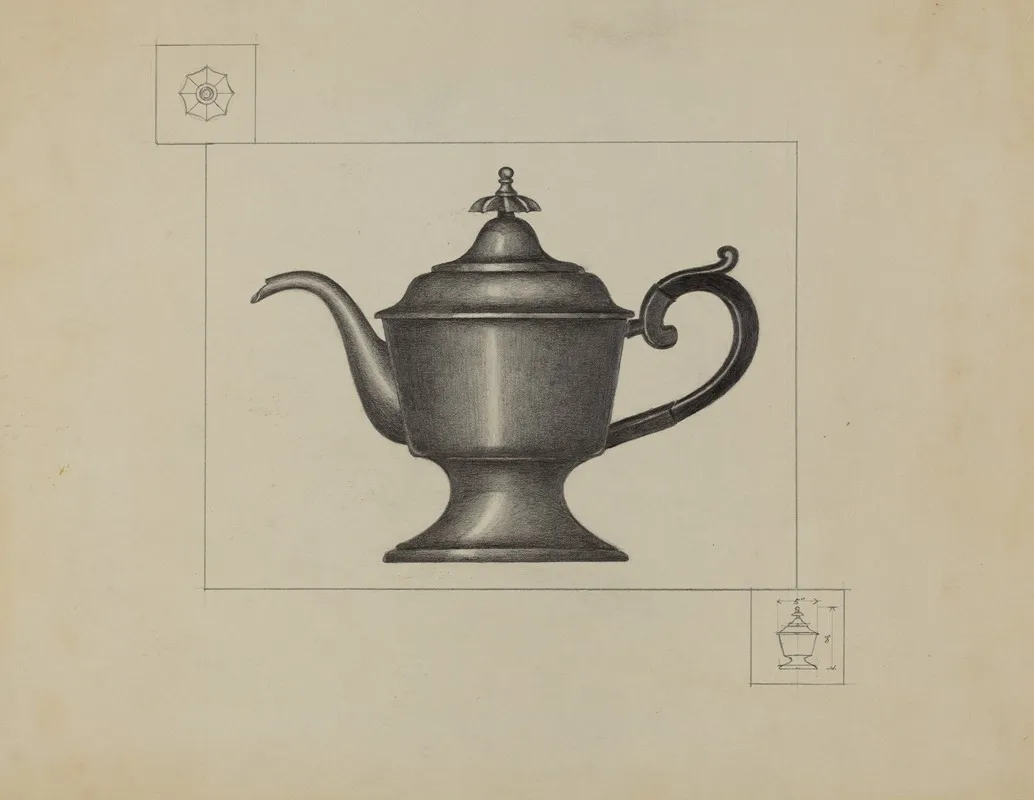 Pewter Coffee Pot 16