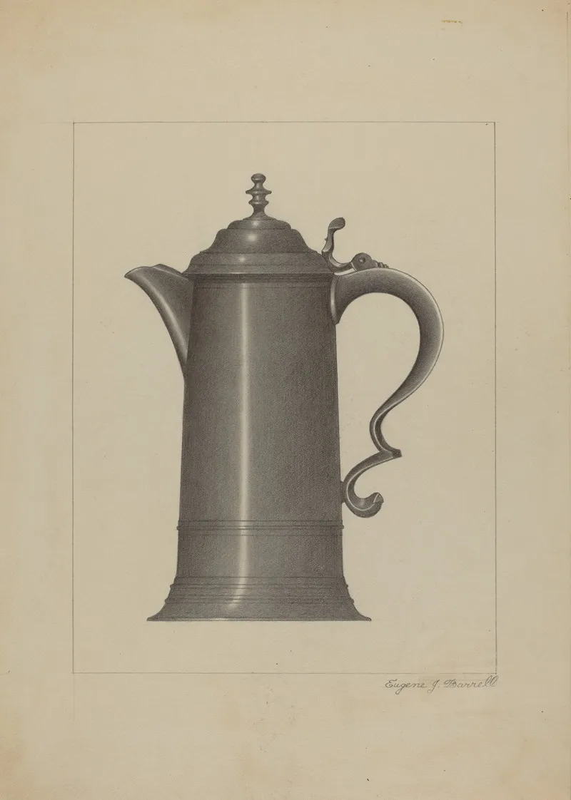 Pewter Flagon 8