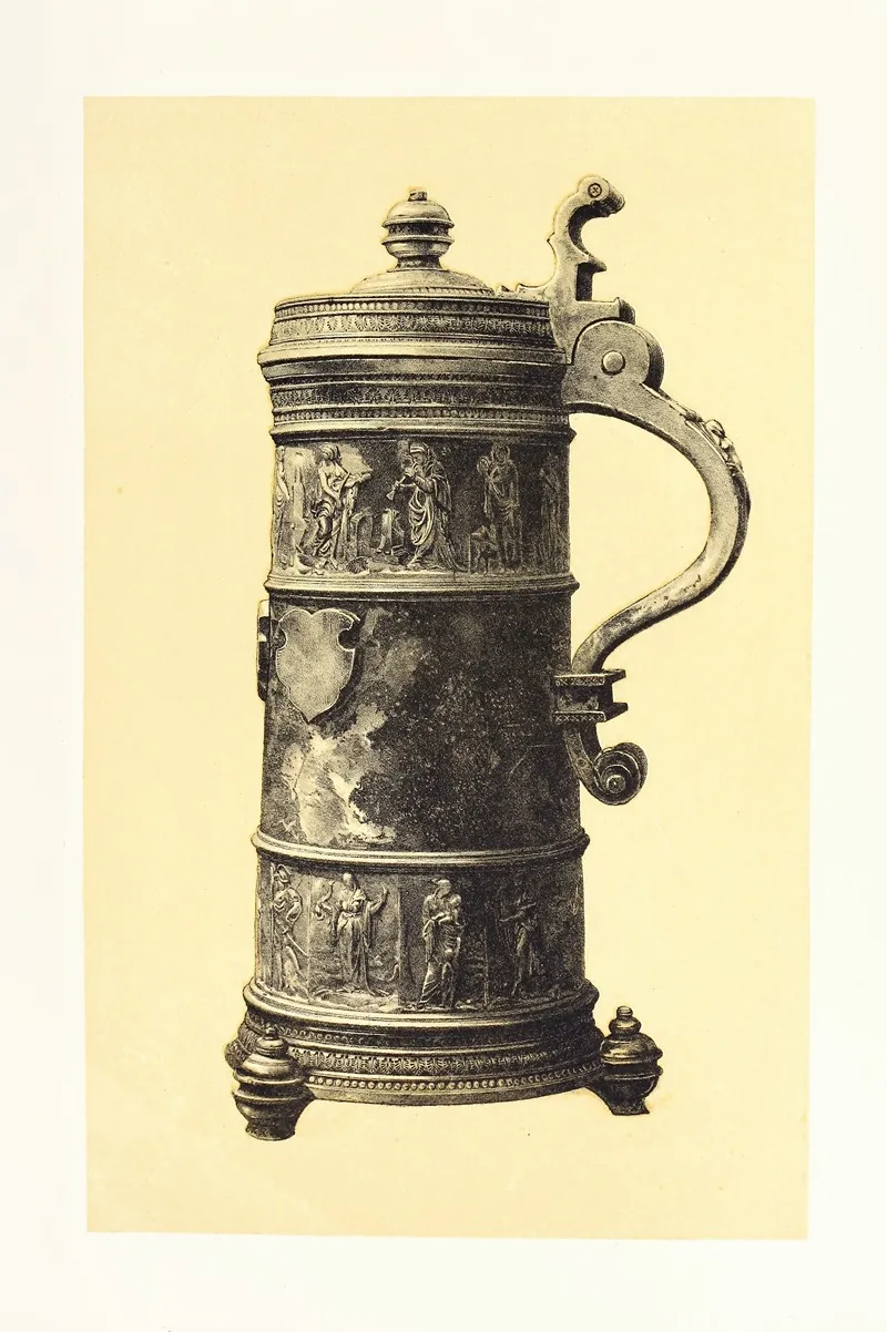 Pewter Flagon Ancient German Or Swiss Work Wall Art by John Charles Robinson - High-Resolution Digital Print
