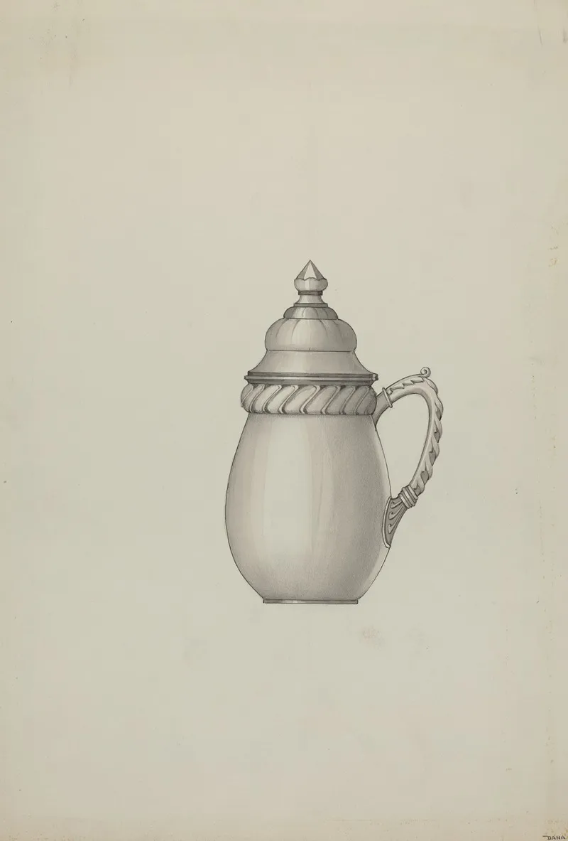 Pewter Honey Jar 2