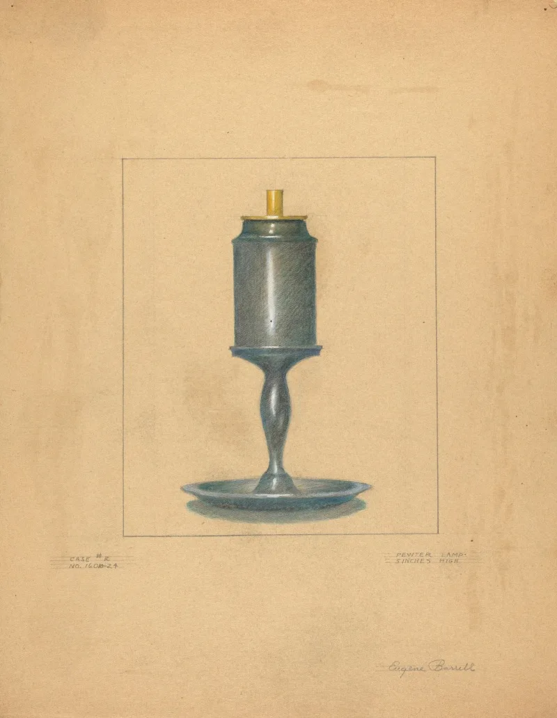 Pewter Lamp 3