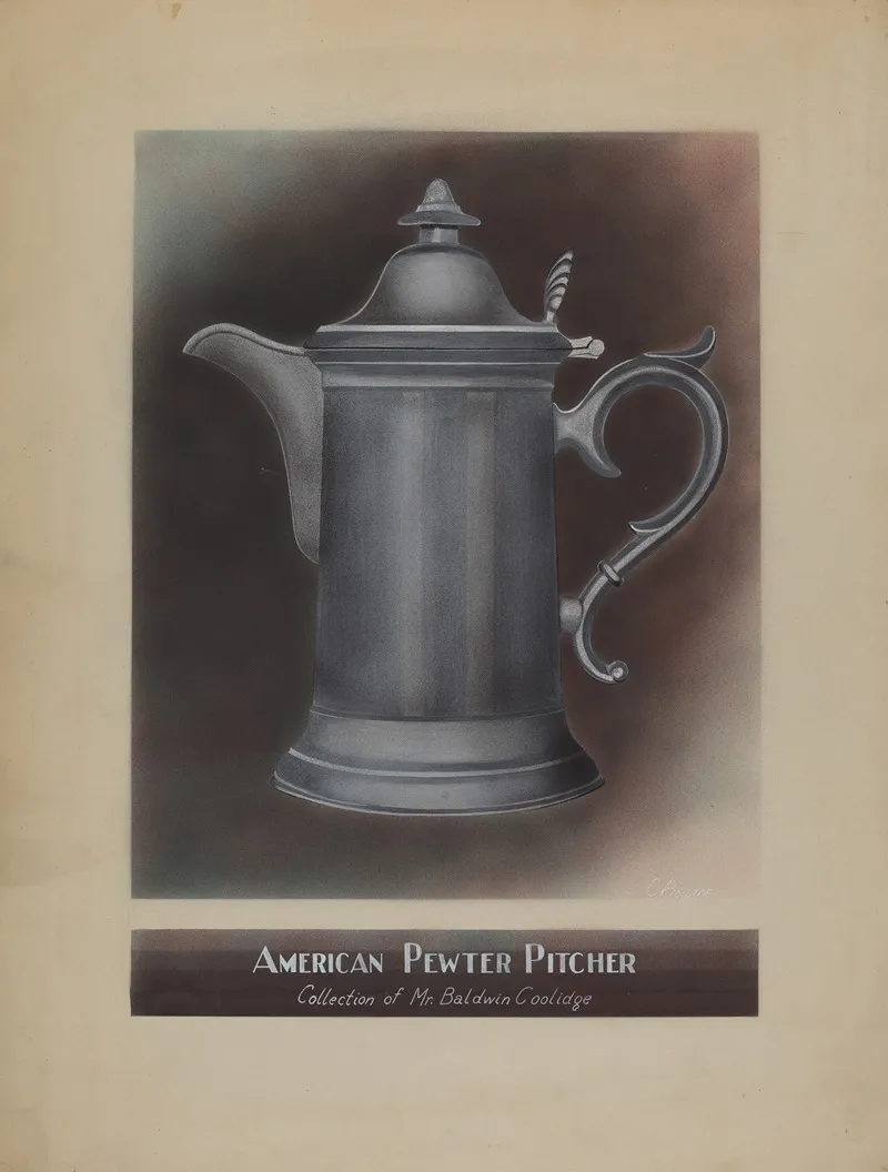 Pewter Pitcher 11