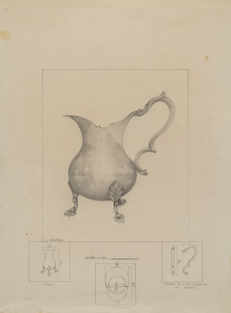 Pewter Pitcher 16