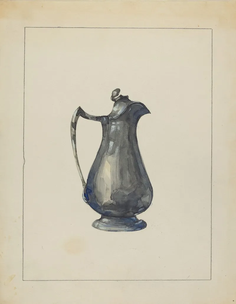 Pewter Pitcher 19 Wall Art by John Oster - High-Resolution Digital Print