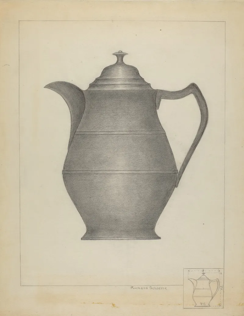 Pewter Pitcher 23