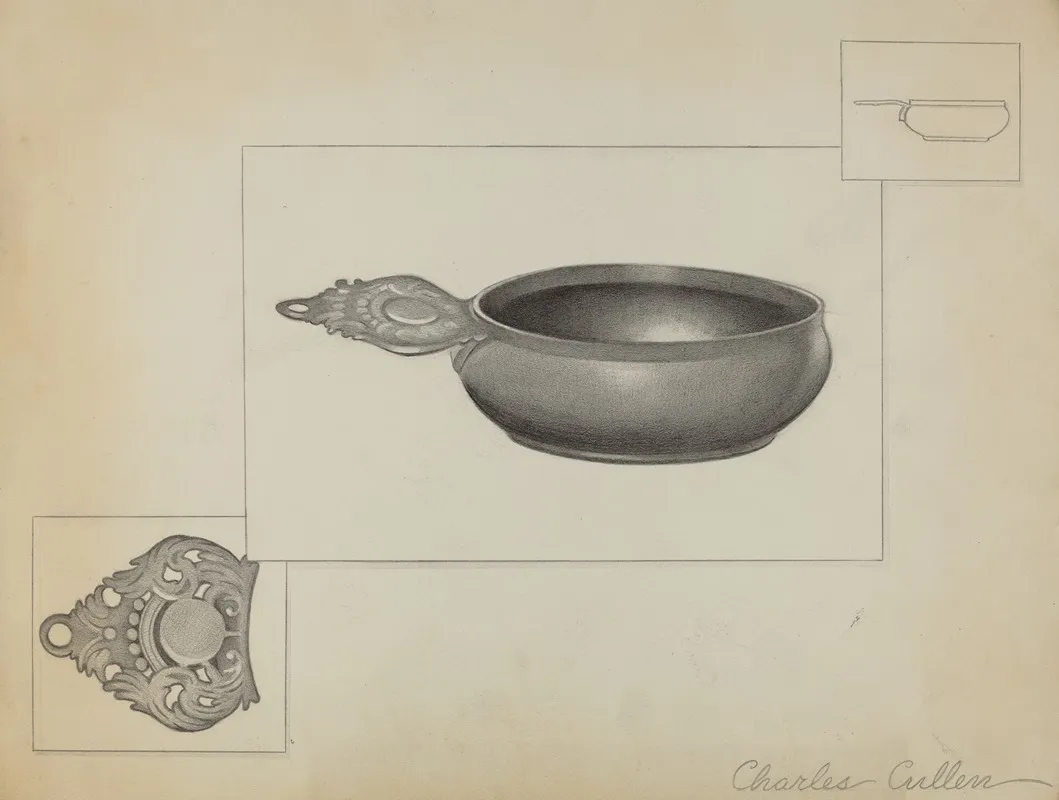 Pewter Porringer 17