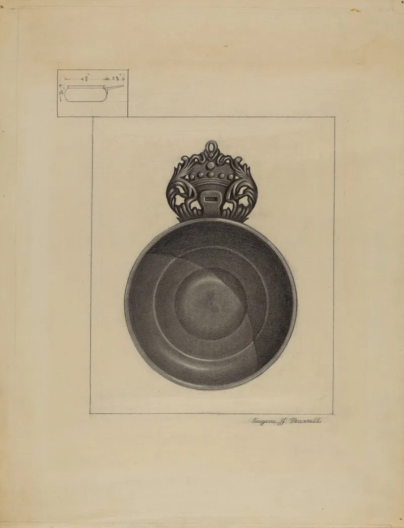 Pewter Porringer 28