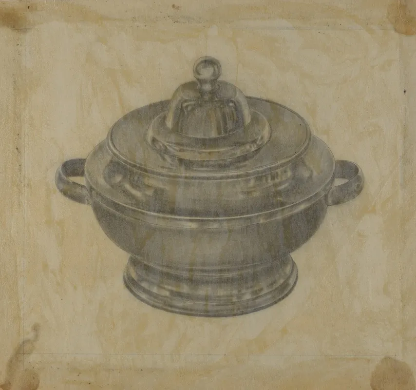 Pewter Sugar Bowl 3