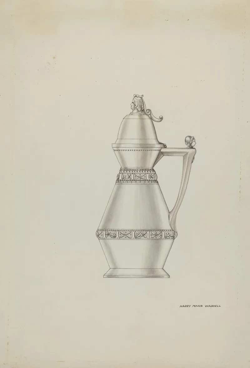 Pewter Syrup Jar