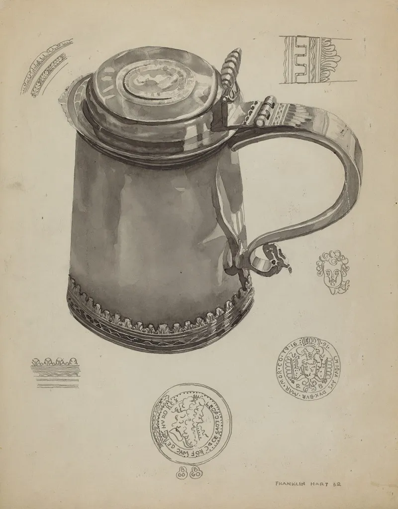 Pewter Tankard 6 Wall Art by Franklin Hart - High-Resolution Digital Print