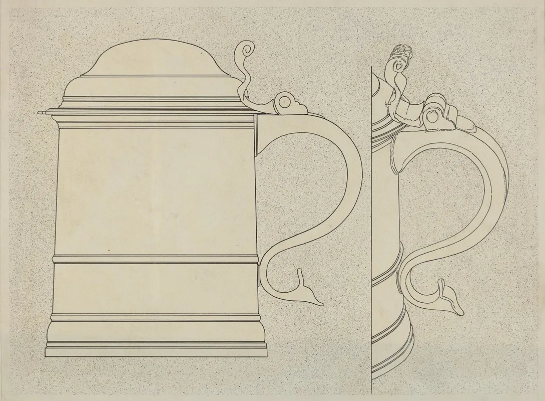Pewter Tankard 8