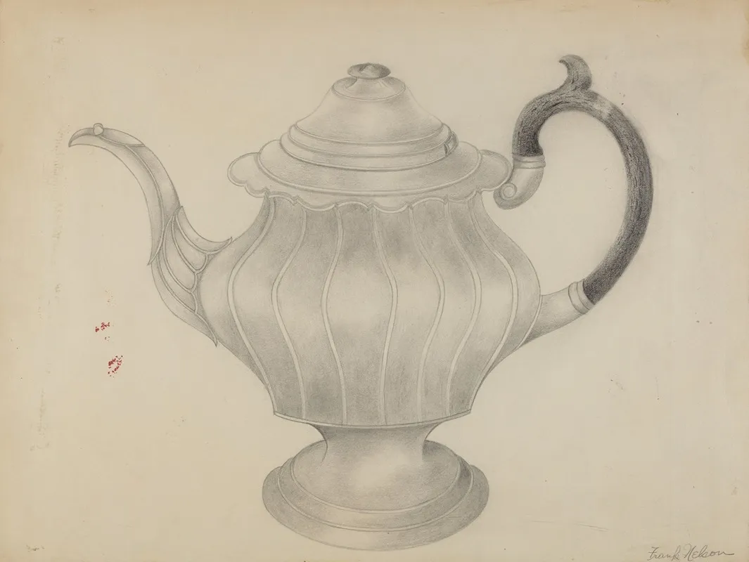 Pewter Teapot 12